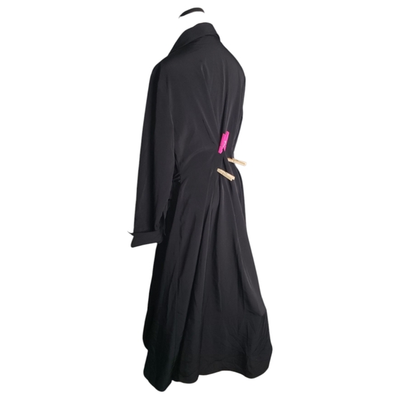 Vintage Newport News Y2K Elegant Flowy Tailored Event Cocktails Party Wrap Dress - Picture 13 of 13